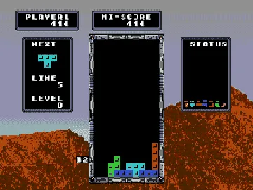 Tetris (Japan) screen shot game playing